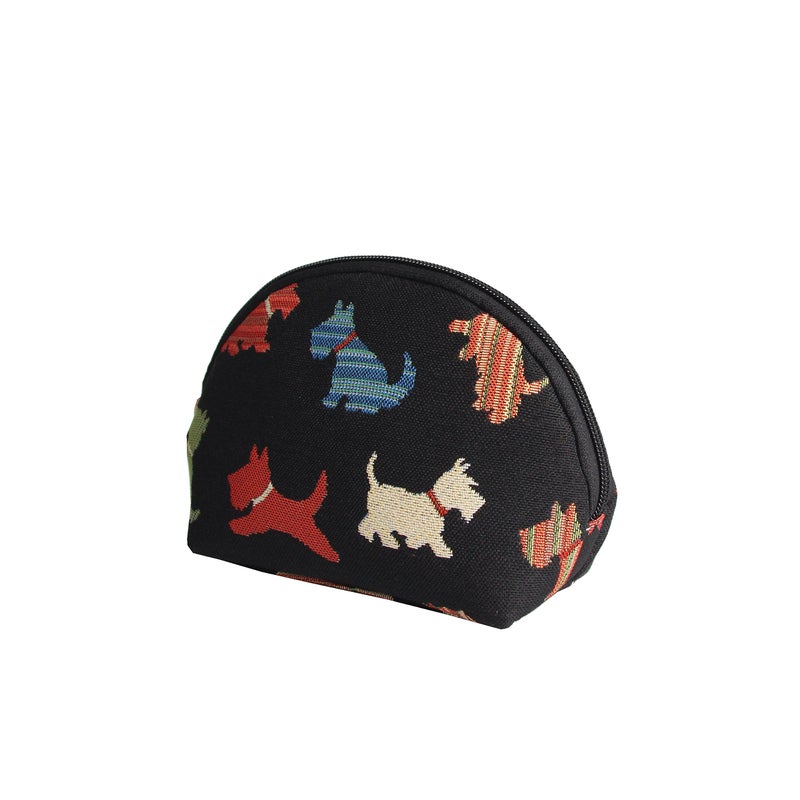 Signare Tapestry Cosmetic Bag Toiletry Makeup Bag for Women With Playful Puppy Dog Design (COSM-PUPPY) - Image 3
